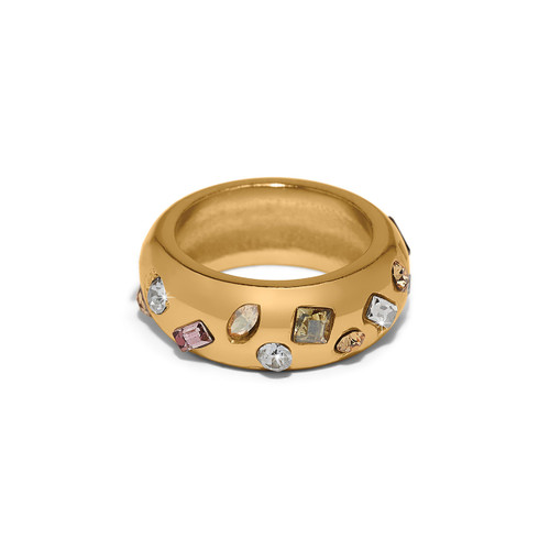 Brighton B Radiant Pastel Crystals Gold Ring