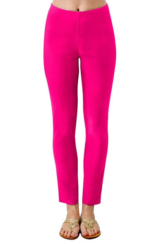 Gretchen Scott Shocking Pink Pull On Pant