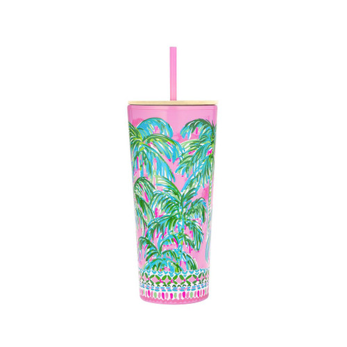 Lilly Pulitzer Tumbler With Straw & Lid