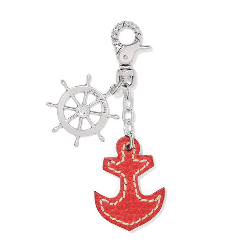 Brighton Fair Winds Anchor Key Ring Clip Purse FOB