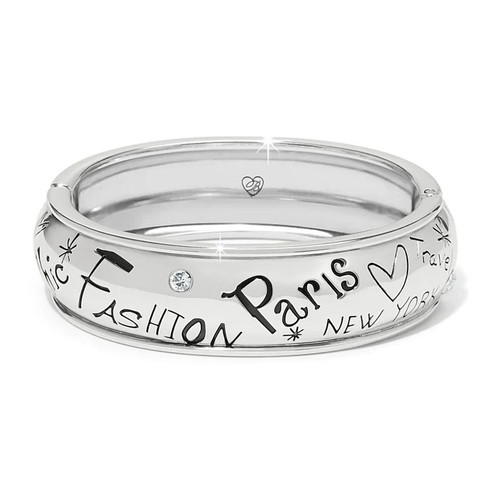 Brighton Fashionista Silver Magnetic Hinge Bangle