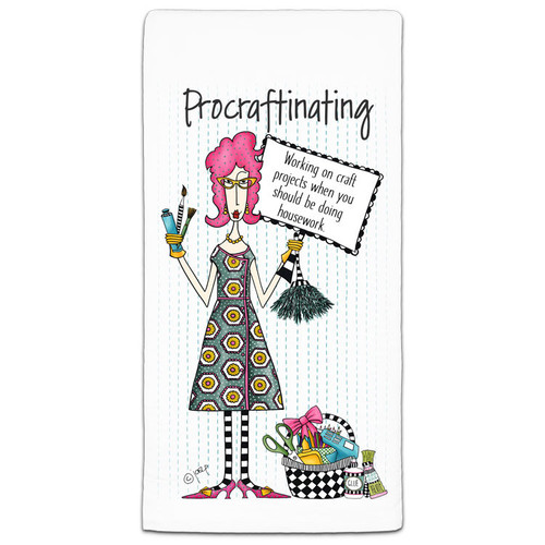 CJ Bella Procraftinating Flour Sack Towel