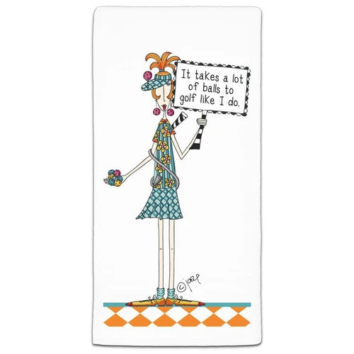 CJ Bella It Takes A Lot Flour Sack Towel