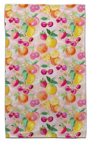 CJ Bella Mixed Fruit Pink Eco-Friendly Towel