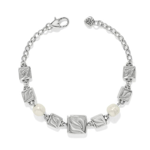 Brighton Cascade Cuadra Pearl Round Link Bracelet