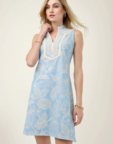Spartina 449 Flagler Pods Sky Sleeveless Tunic Dress