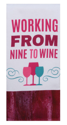 Kay Dee Working Wine To Nine Dual Purpose Terry Towel