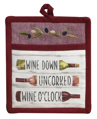 Kay Dee Coastal Tuscan Wine Tour Potholder Oven Pocket Mitt