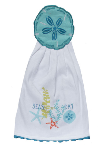 Kay Dee Sand Dollar Hang Up Kitchen Towel