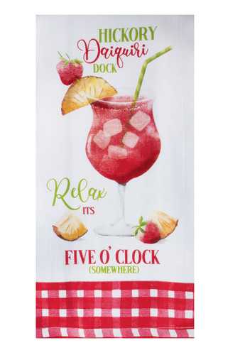 Kay Dee Summer Sippin Hawaii Daiquiri Dual Purpose Kitchen Towel
