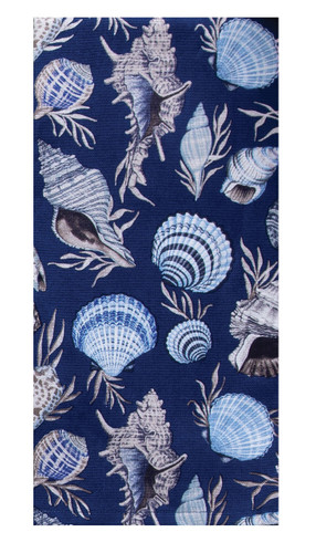 Kay Dee Coastal Blue Shells Dual Purpose Terry Towels