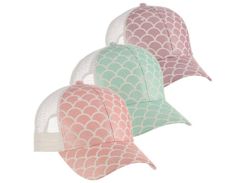 Wahine Mermaid Print Cap Hat