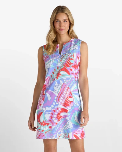 Jude Connally Nadine Mosaic Butterfly Sleeveless Dress