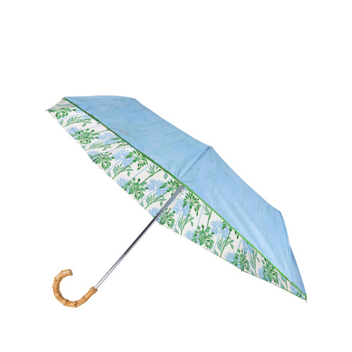 Lilly Pulitzer Bamboo Hook Handle Travel Umbrella