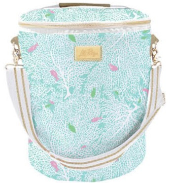 Lilly Pulitzer Soft Terry Cloth Cylinder Beach Cooler Bag