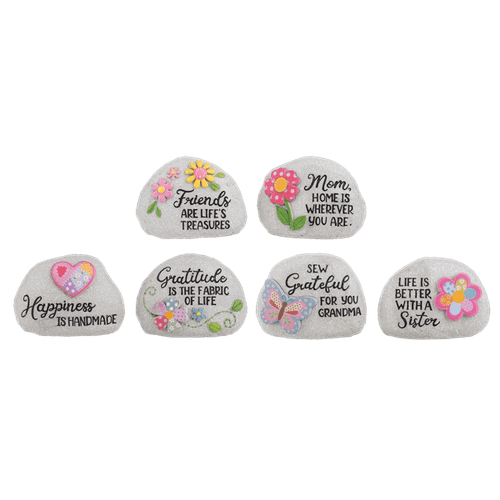 Ganz Paperweight Rocks With Grateful Sayings