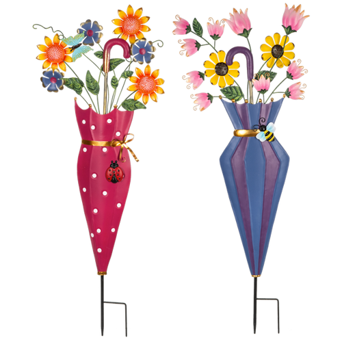 Ganz Springtime Blooms Umbrella Plant Stakes
