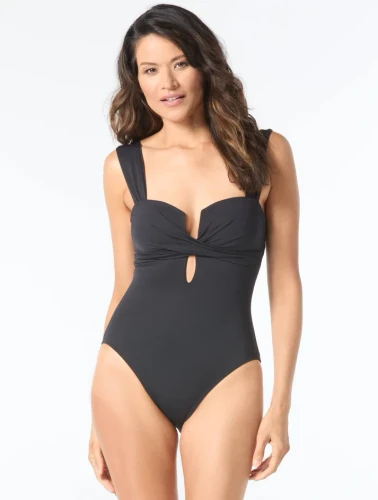 Coco Contours Keepsake Harmonia One Piece Plunge Swimsuit