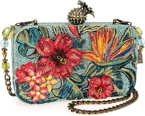 Mary Frances Paradise Found Tropical Flowers Crossbody Purse