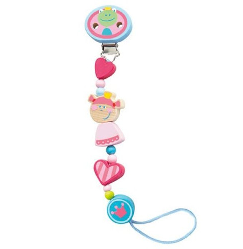 Haba Baby Princess Wood Infant Pacifier Clip