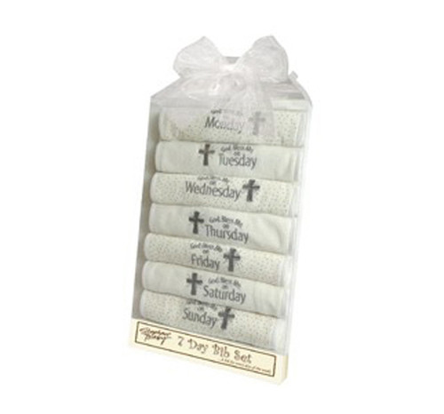 Stephan Baby 7 Days Of The Week Inspirational Infant Bib Set