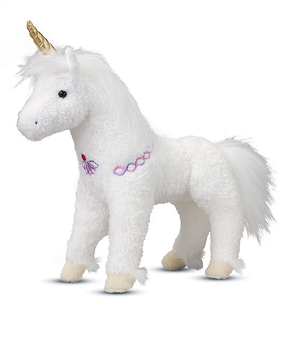 Douglas Sunbeam Stuffed Unicorn With Embroidered Harness