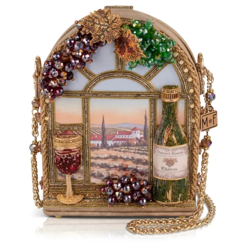 Mary Frances Wine Country Scene Crossbody Purse Hand Bag