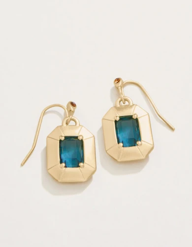 Spartina 449 Chateau Faceted Stone Gold Drop Earrings