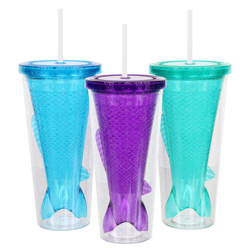 Mermaid Glitter Tail Tumbler