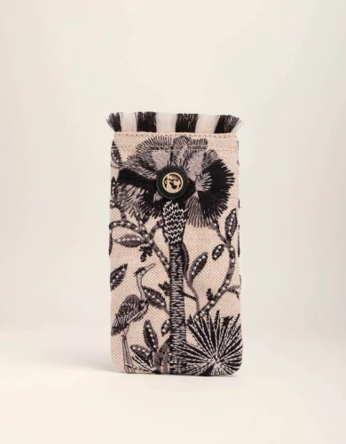 Spartina 449 Tabby Landscape Embroidered Sunglasses Case