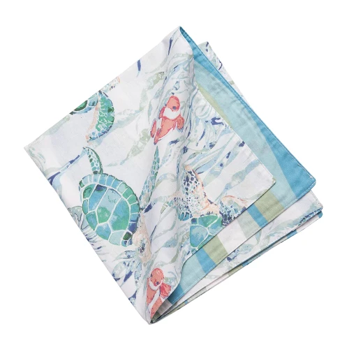 C & F Home Sea Turtle Cove Reversible Wave Napkin