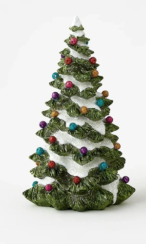 One Hundred 80 Degrees Metallic Frosted Glitter Ball 9" Christmas Tree