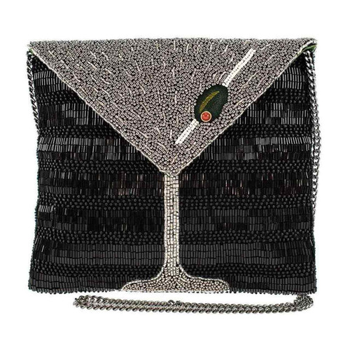 Mary Frances Straight Up Martini Clutch Bag Purse Mary Frances Straight Up Martini Clutch Bag Purse
