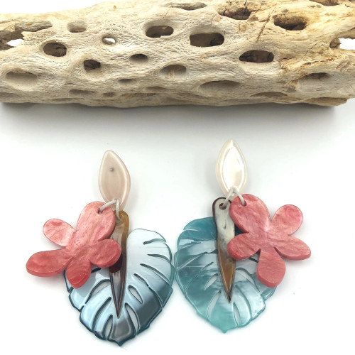 Turmalina Tropical Leaf Earrings Turmalina Tropical Leaf Earrings