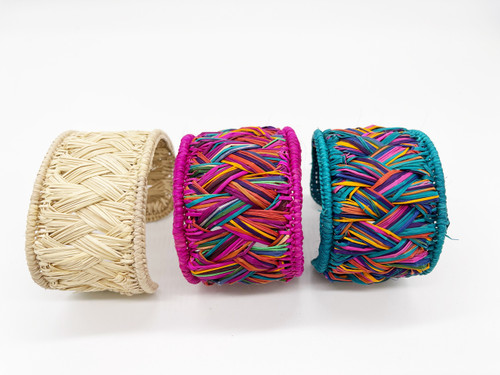 Mare Dolce Iraca Palm Braided Cuff Bracelet