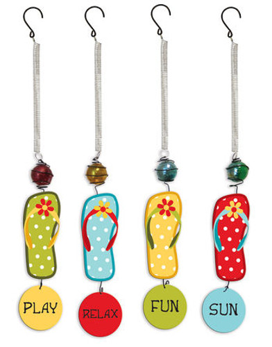 Sunset Vista Flip Flops Bouncy Danglers
