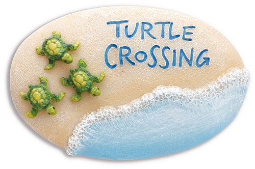 Turtle Crossing Refrigerator Magnet