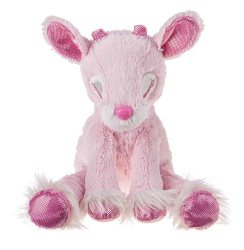 Dazzling Pink Stuffed Deer