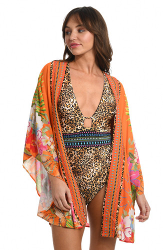 Sunshine 79 In A Trance Tropical Kimono Swim Cover Up Sunshine 79 In A Trance Tropical Kimono Swim Cover Up