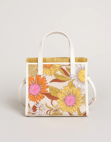 Spartina 449 Heyward's Rate Daisies Dune Satchel Crossbody Purse Spartina 449 Heyward's Rate Daisies Dune Satchel Crossbody Purse
