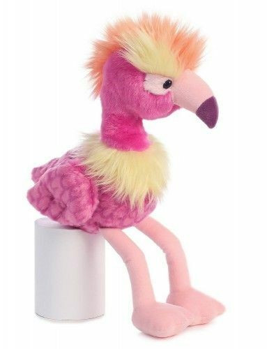 Aurora Stuffed Sorbet Bright Fancies Pink Flamingo Bird