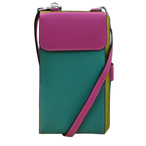 ili New York Phone Wallet Leather Crossbody Bag