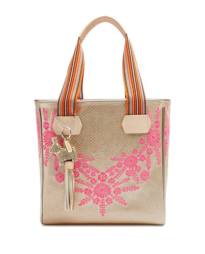 Consuela Brit Embossed Snake Journey Tote Bag