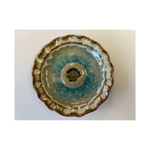Down To Earth Pottery Seashell Icon Glazed Trinket Dish Down To Earth Pottery Seashell Icon Glazed Trinket Dish