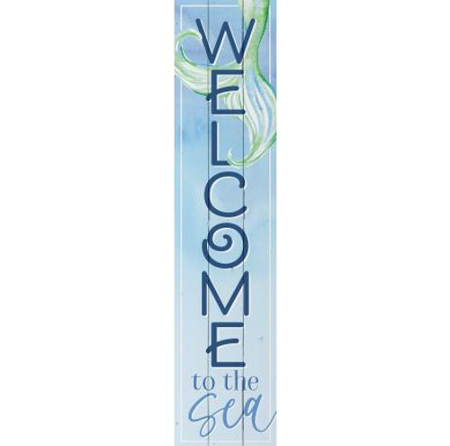 P Graham Dunn Mermaid Tail Welcome To The Sea Large Wall Door Porch Sign P Graham Dunn Mermaid Tail Welcome To The Sea Large Wall Door Porch Sign