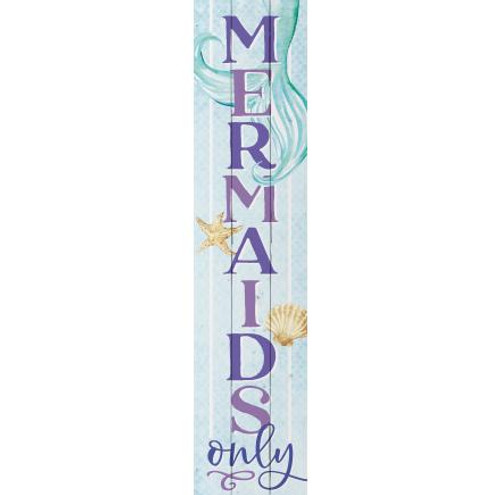 P Graham Dunn Mermaids Only Large Wall Porch Sign P Graham Dunn Mermaids Only Large Wall Porch Sign
