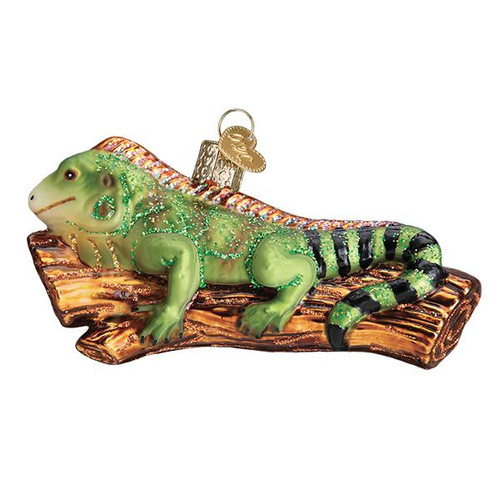 Old World Christmas Iguana Glass Tree Ornament