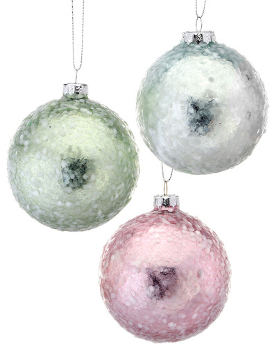 Pearlized Glass Ball Ornaments