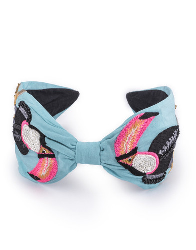 Namjosh Toucan Bird Turquoise Headband