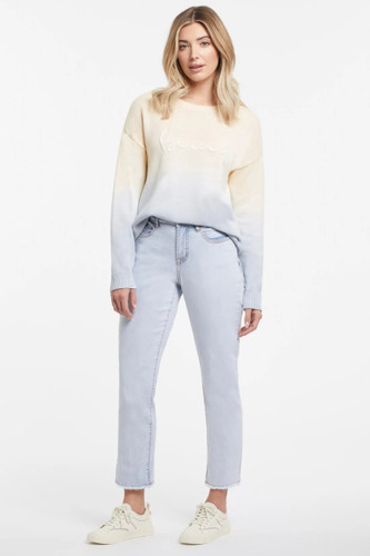 Tribal Relaxed Girlfriend Fit Ankle Jean